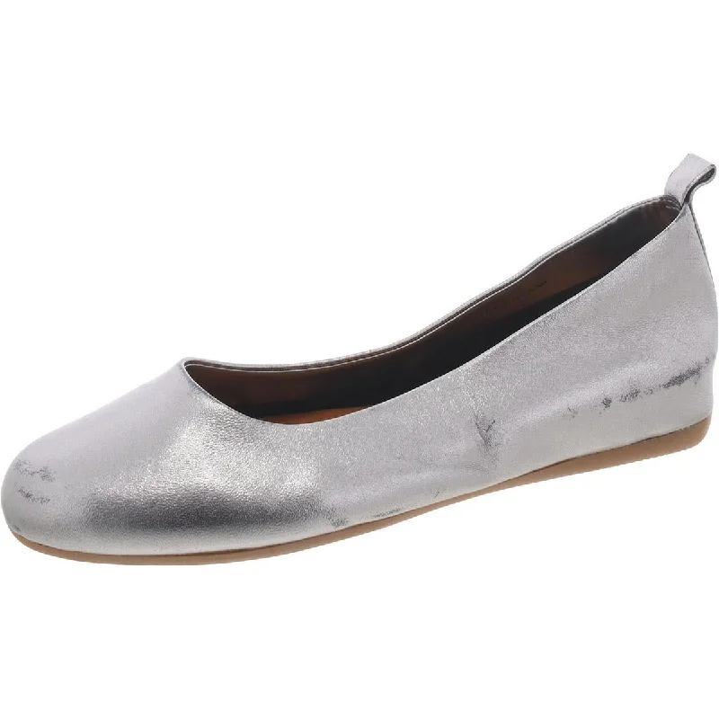 André Assous Womens Nieve Leather Flat Ballet Flats