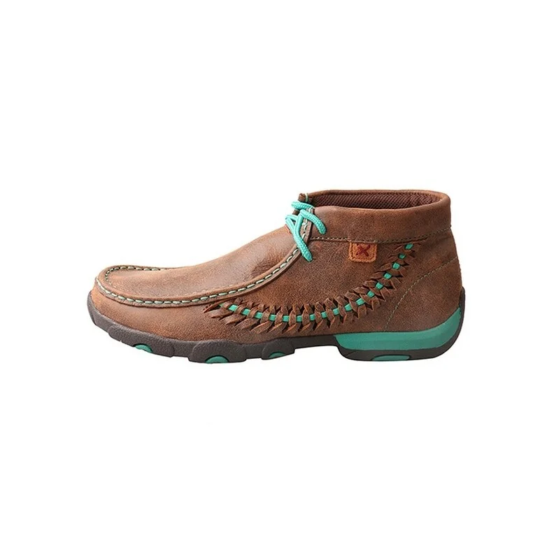 Twisted X Casual Shoes Womens Contrast Lacing Brown Turquoise WDM0093