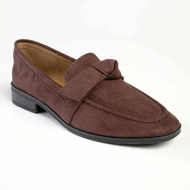 Madison Priya - Knotted Loafer - Chocolate