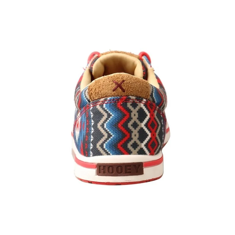 HOOey Casual Shoes Womens Loper Lace Red Aztec Multi WHYC026