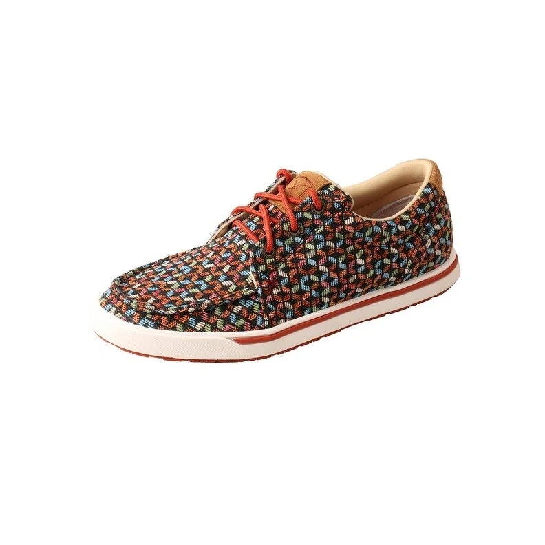 Twisted X Casual Shoes Womens Kicks Fabric Orange Multi WCA0050