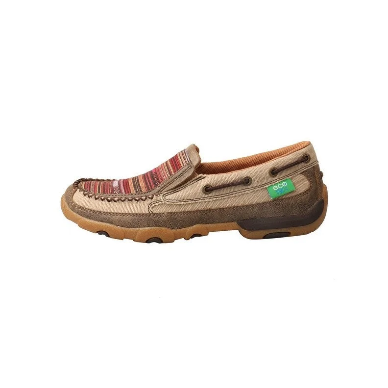 Twisted X Casual Shoes Women ECO TWX Driving Mocs Stripe Multi WDMS013