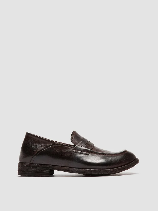 LEXIKON 140 - Brown Leather Penny Loafers