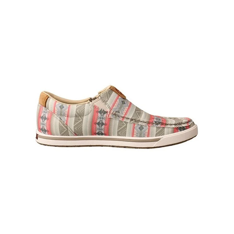 HOOey Casual Shoes Womens Canvas Classic Loper Pink Multi WHYC021