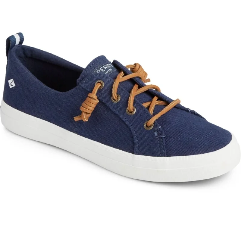 Sperry Womens Crest Vibe Linen Sneakers Navy Sts98642 Lightweight Comfort