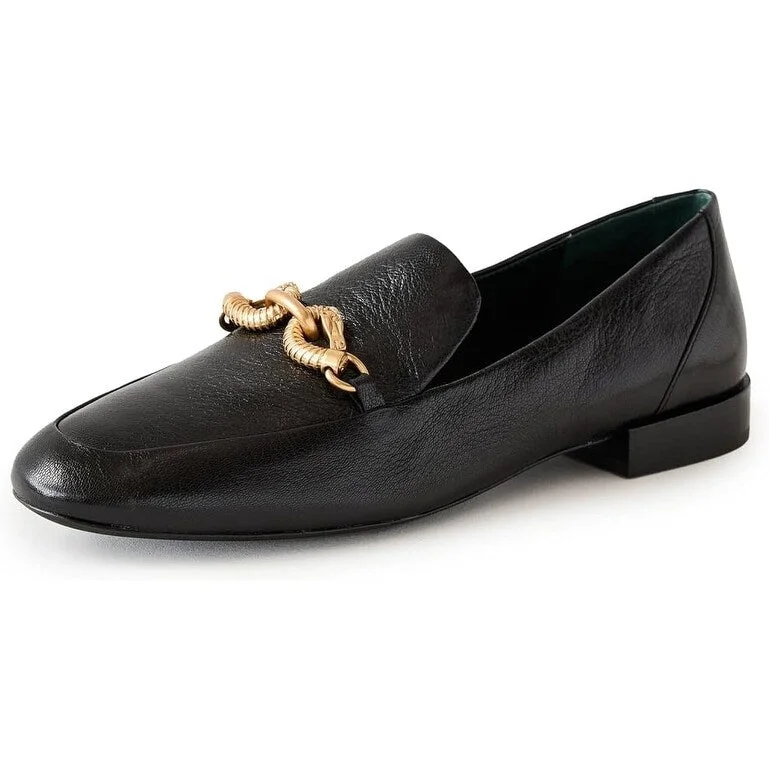 Tory Burch Womens Jessa Classic Loafers Perfect Black Gold