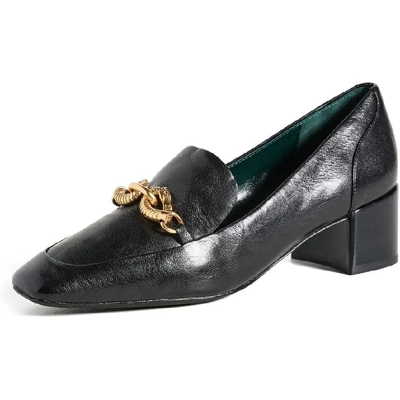 Tory Burch Womens Jessa Heeled Loafers 45mm Perfect Black