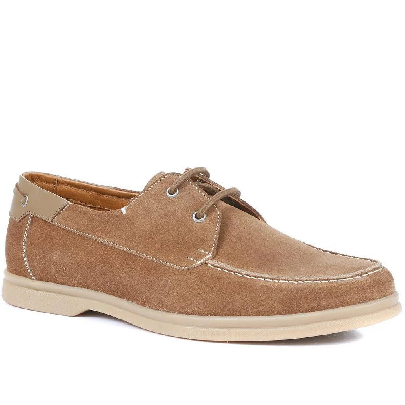 Quay Suede Leather Boat Shoes - QUAY / 321 688