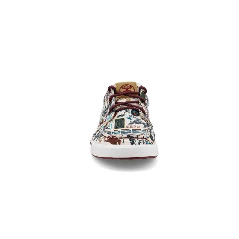 HOOey Casual Shoes Womens Loper Print Toasted Almond Multi WHYC034