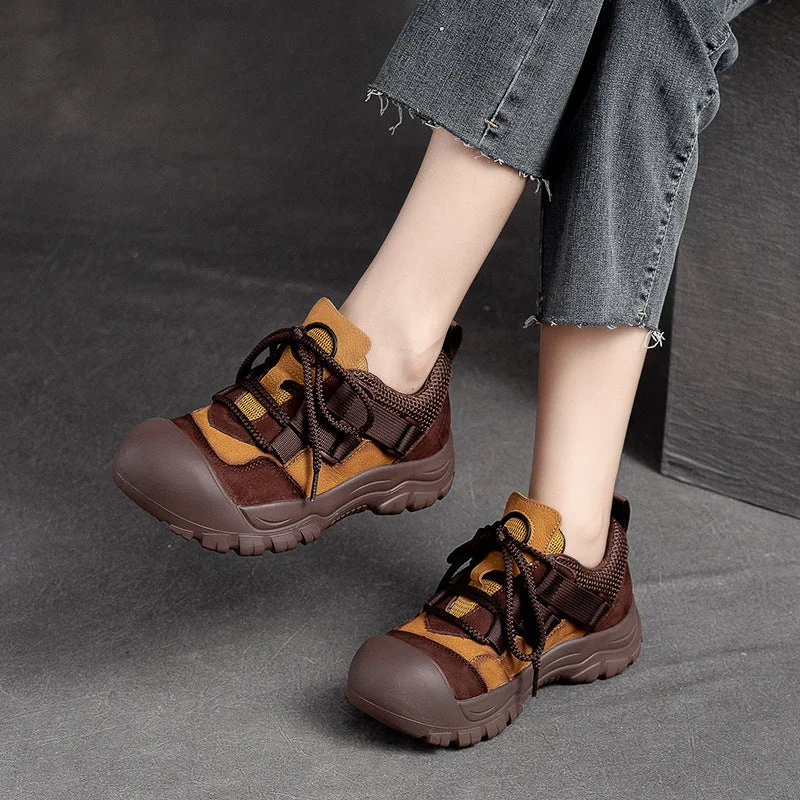 Women Stylish Patchwork Retro Casual Shoes