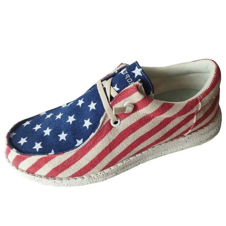 Roper Casual Shoes Womens Hang Loose Flag Red 09-021-1793-2982 RE