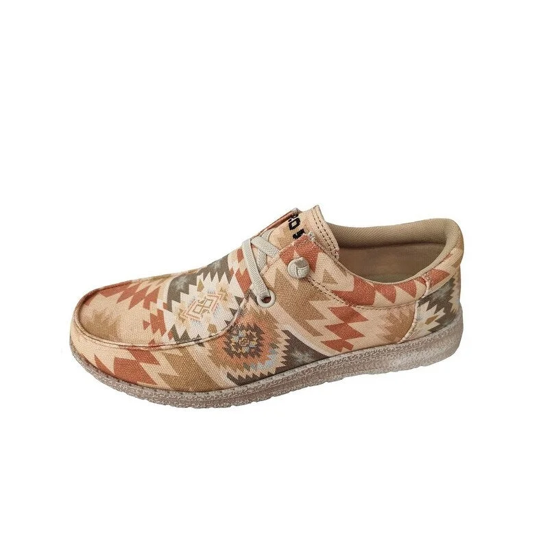 Roper Casual Shoes Womens Hang Loose Aztec Tan 09-021-1793-3174 TA