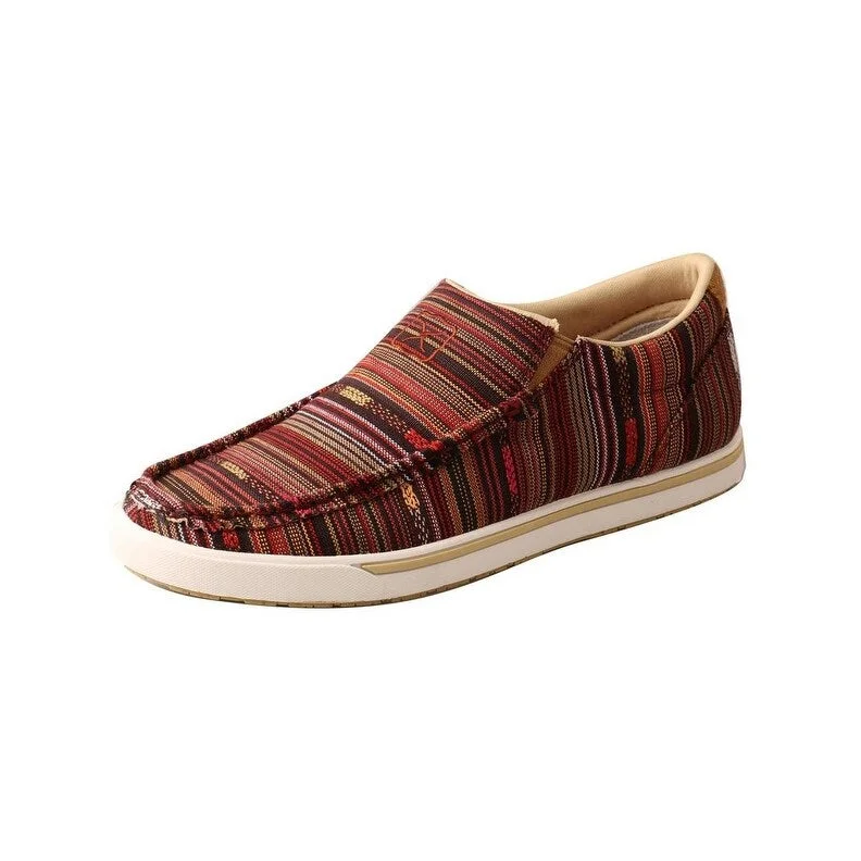 Twisted X Casual Shoes Womens Slip-On Kicks Style Red WCA0046