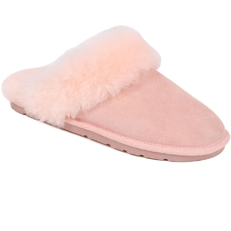 Bella-Rose Sheepskin Mule Slippers - BELLA-ROSE / 319 378