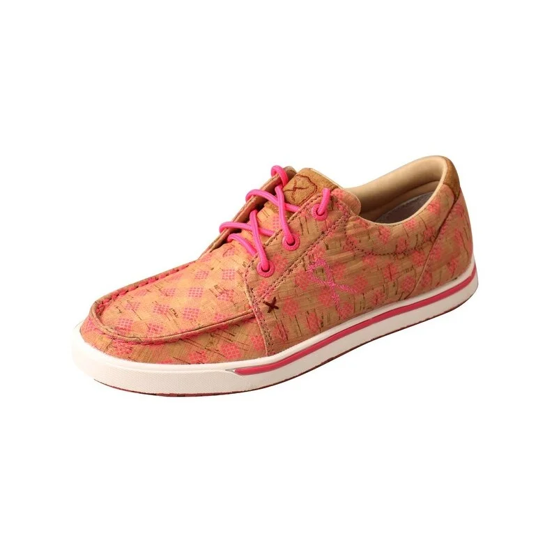 Twisted X Casual Shoe Womens Kicks Tough Enough Tan Pink WCA0034