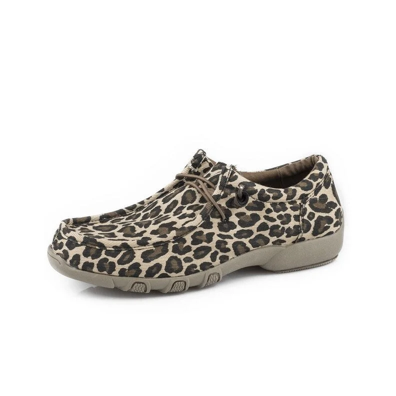 Roper Casual Shoes Womens Chillin Leopard Tan 09-021-1791-2614 TA