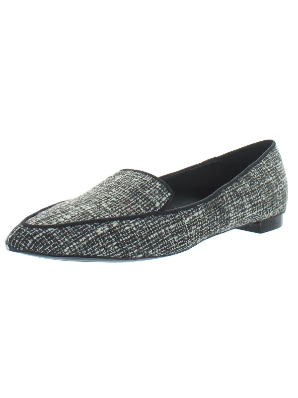 Abay 2 Womens Slip On Pointed Toe Smoking Loafers