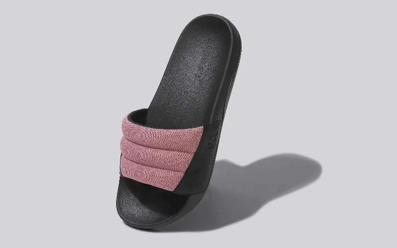 Squooshy Slides for Women : Black-Pink