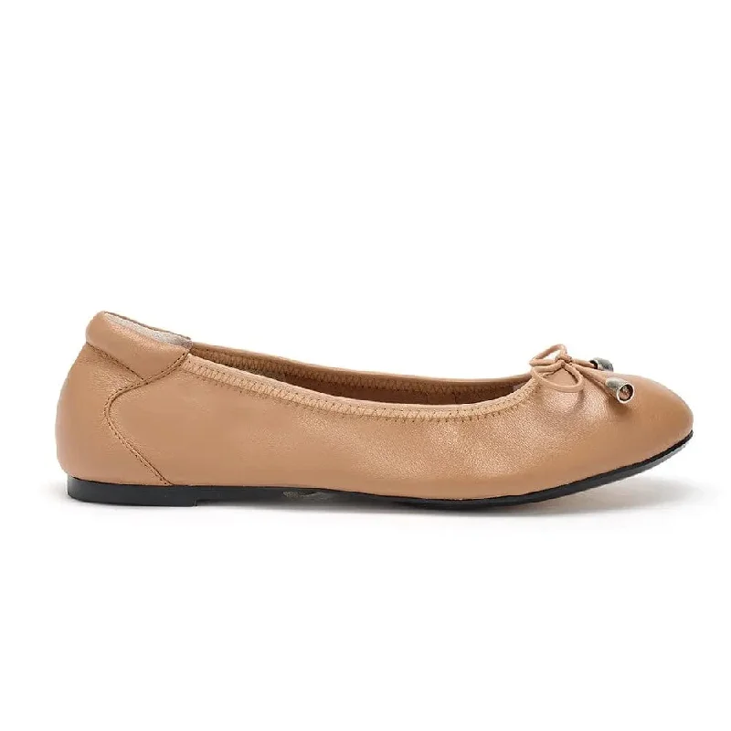 Sandringham - Tan Leather Ballet Flats