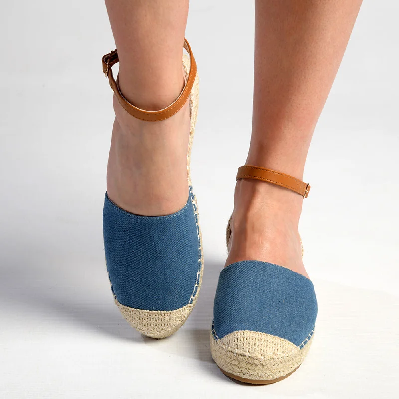 Madison Charlie Closed Espadrille Loafer - Denim Blue