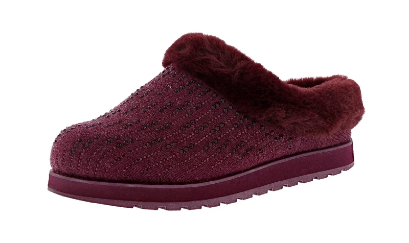 Skechers Women's Bobs Keepsakes-Fully Frosted Clog Slippers