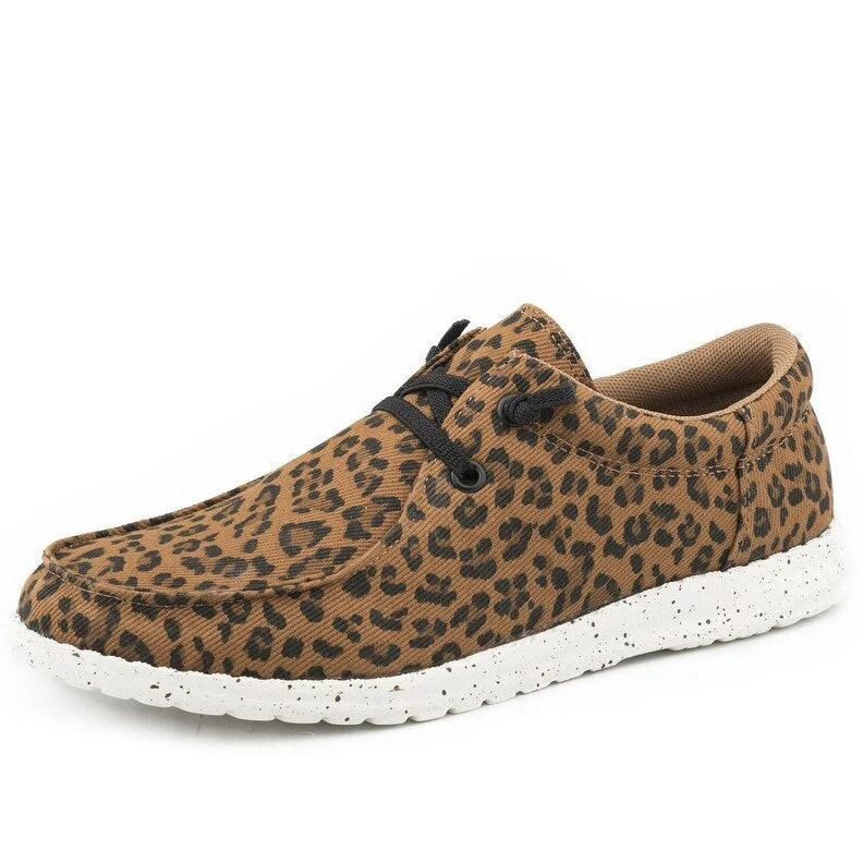 Roper Casual Shoes Womens Hang Loose Leopard 09-021-1793-3075 BR