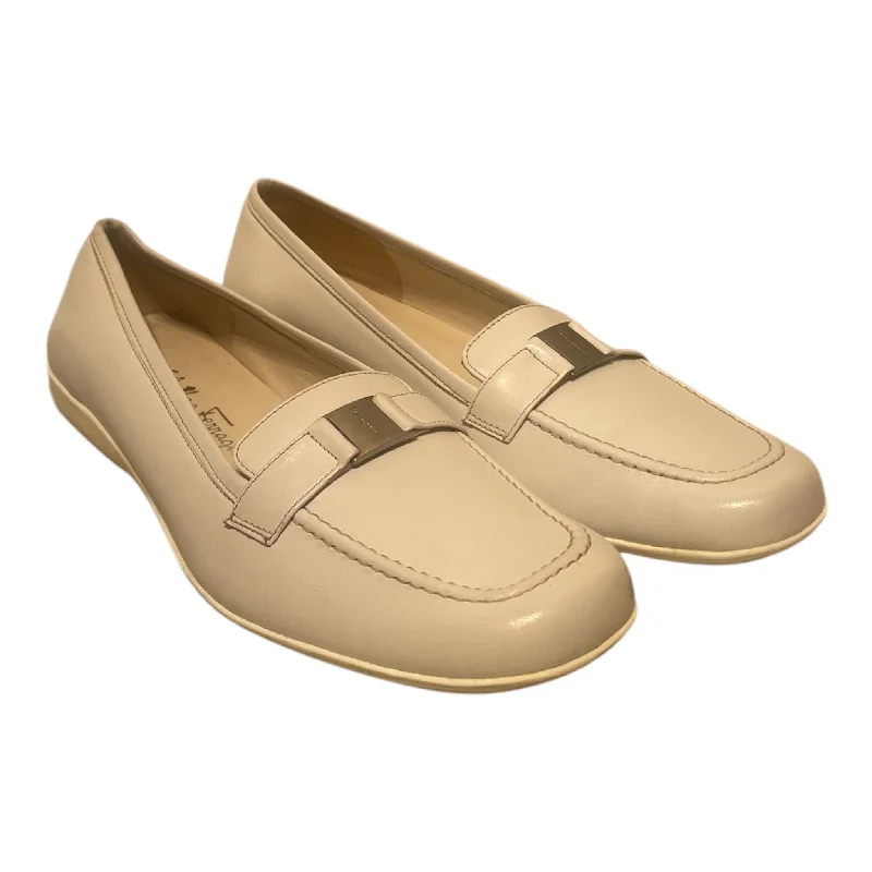 Salvatore Ferragamo/Loafers/US 5.5/Leather/WHT/Bianco Calf