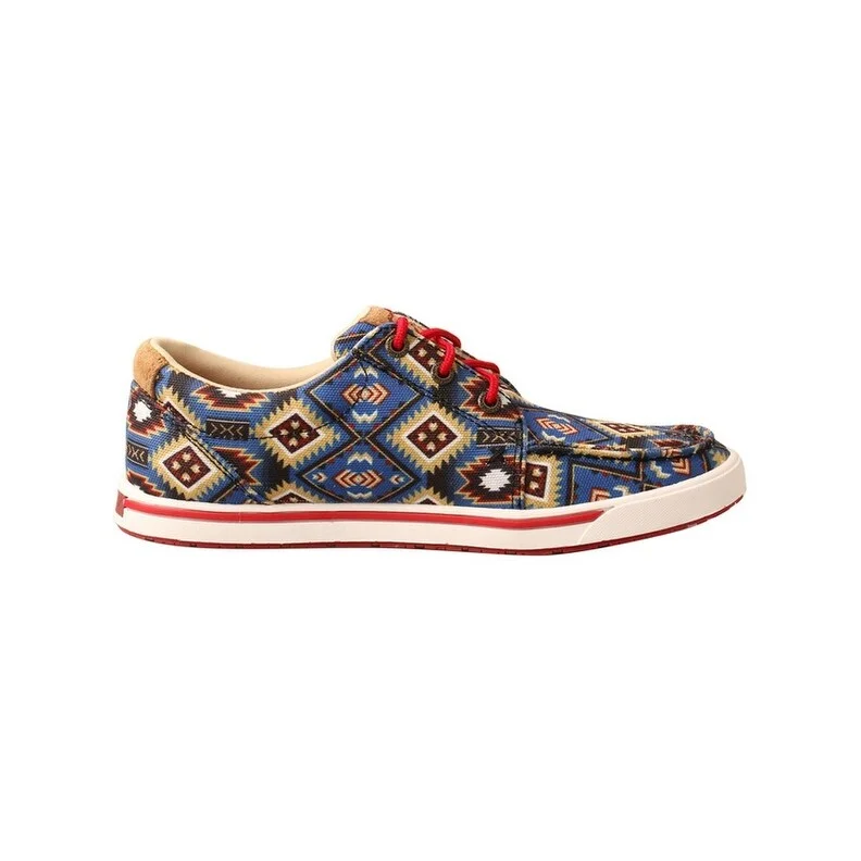 Twisted X Casual Shoes Womens Lace Up Blue Multi Aztec WCA0044