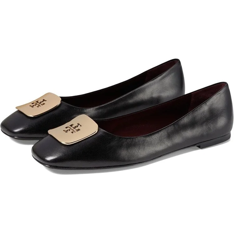 Tory Burch Women's Georgia Ballet Flats, Perfect Black