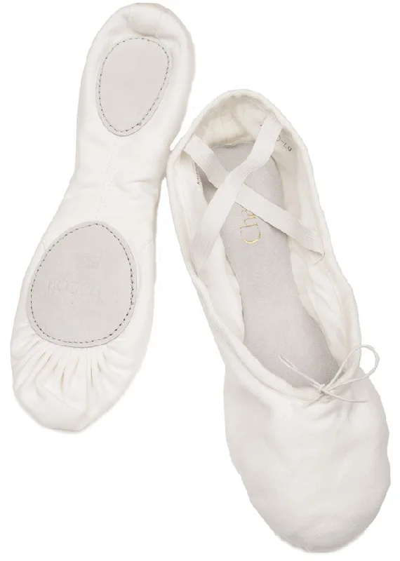 Chacott Canvas Split Sole Ballet Shoe White