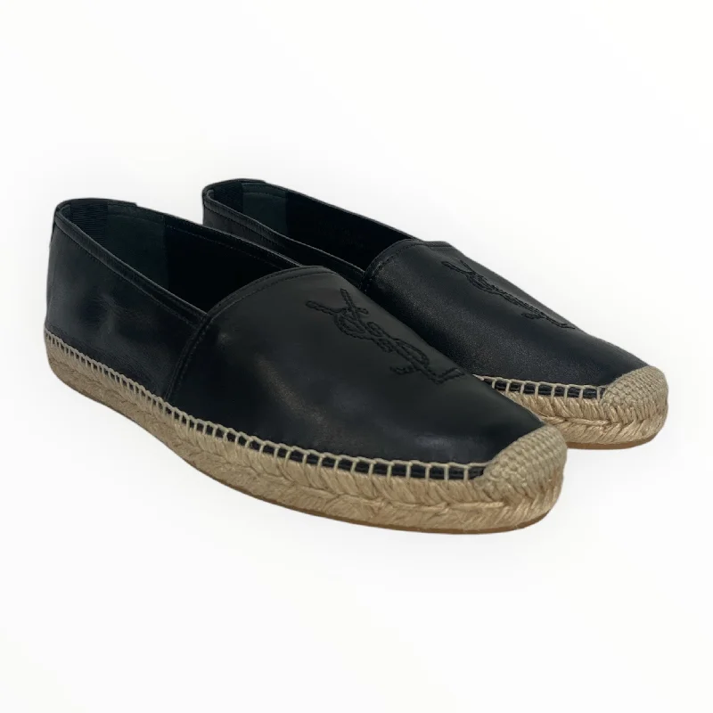 YVES SAINT LAURENT/Loafers/EU 41/Leather/BLK/