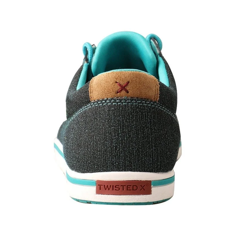 Twisted X Casual Shoes Womens Kicks Lace Up Leather Teal WCA0031