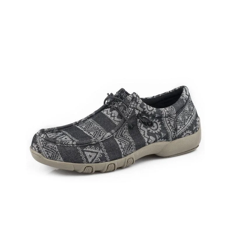 Roper Casual Shoes Womens Chillin Aztec Black 09-021-1791-2617 BL