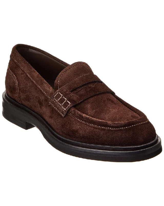 Dolce & Gabbana DG Logo Suede Loafer