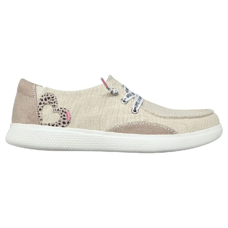 Skechers Womens Bobs Skipper Heart Language Natural Multi 113787Ntmt Ntmt