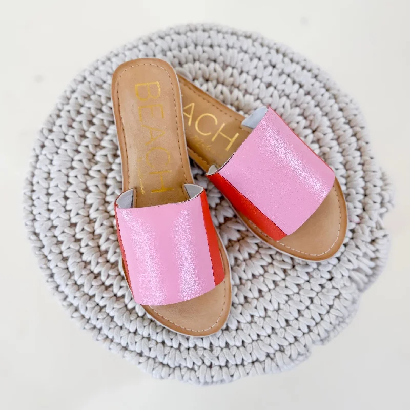 Matisse | Bonfire Slide Sandal in Pink and Red