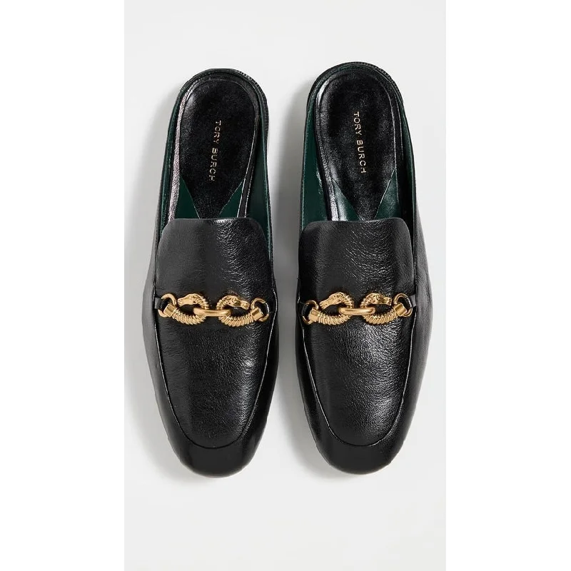 Tory Burch Womens Jessa Backless Loafers Perfect Black