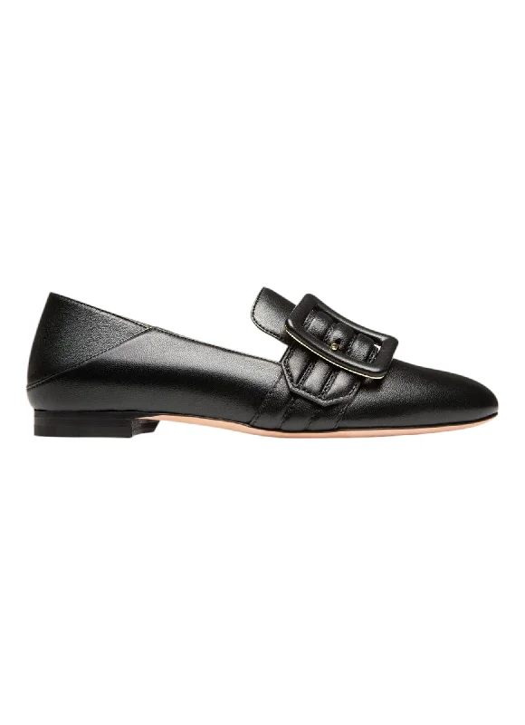 Bally Janelle 6238696 Women's Black Calf Leather Loafers