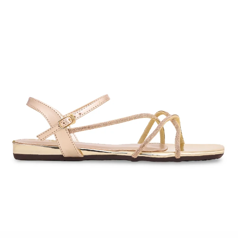 Golden Fancy Sandal FN5836