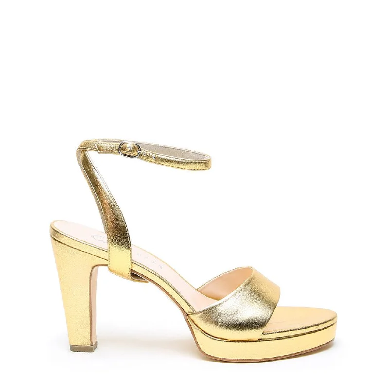 Gold Lo Platform + Marilyn Strap