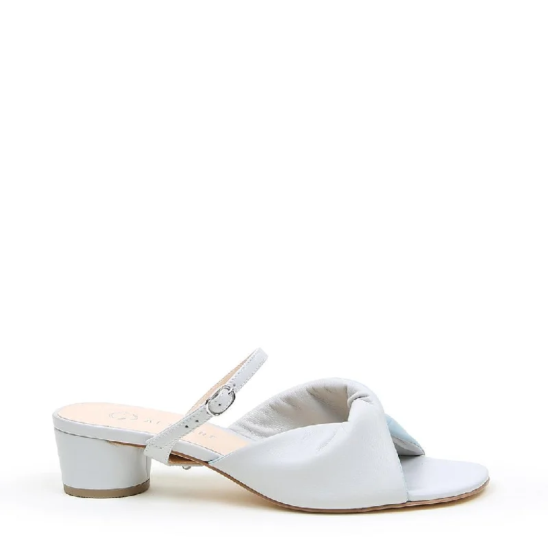 Cloud Grey Lo Twist Sandal + Twiggy Strap