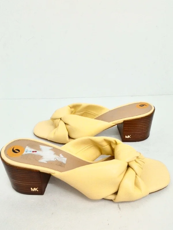 Michael Kors Women's Yellow Mules Size 6 M